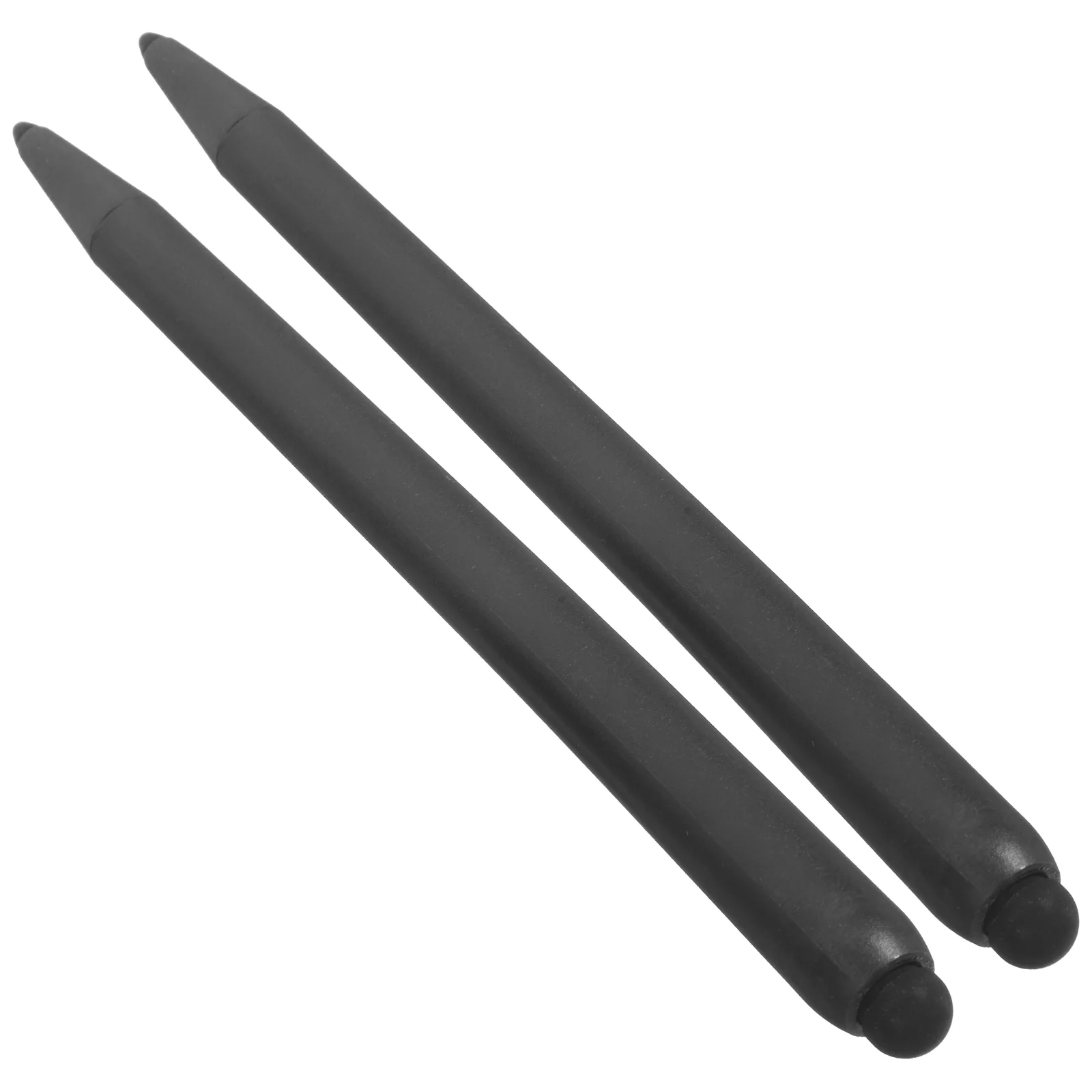 2 Pcs Screen Special Stylus Double-headed Design Handwriting Touch Pen (black Pen) Capacitive White Board Abs