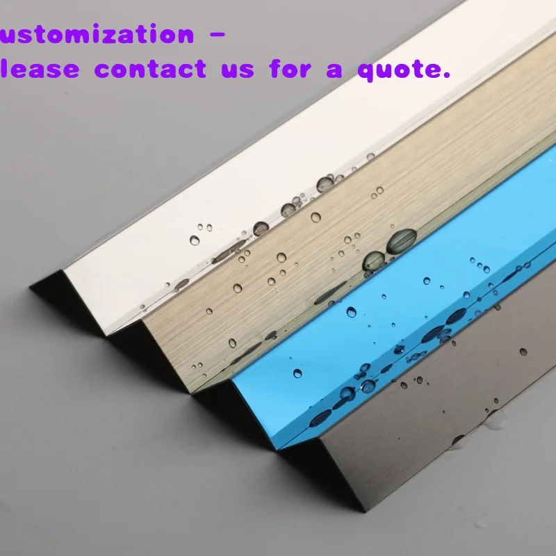 

custom.Popular Design Stainless Steel Tile Trim L Angle Shaped 90 Degree Angle Corners Strip