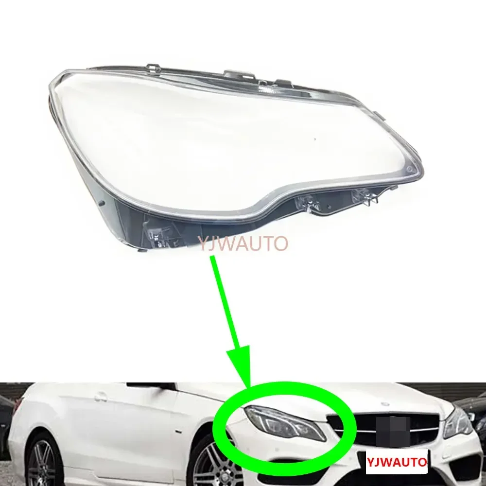 Für Mercedes-Benz W207 E200 E250 E300 2013 2014 2015 2016 Scheinwerfer Abdeckung Auto Scheinwerfer Objektiv Glas Ersatz auto Shell