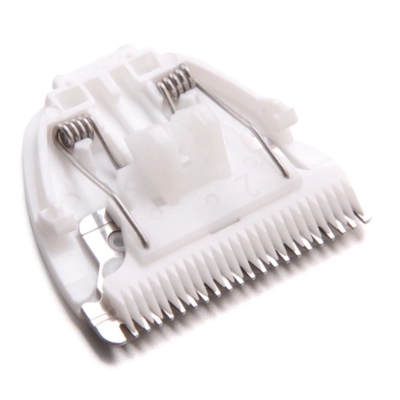 A01M Cuchillo de cabeza de hoja de cerámica afilada para cortadora de pelo Easy Jane, adecuada para cortadora de niños adultos HK668A 500A 610 Y218, blanco