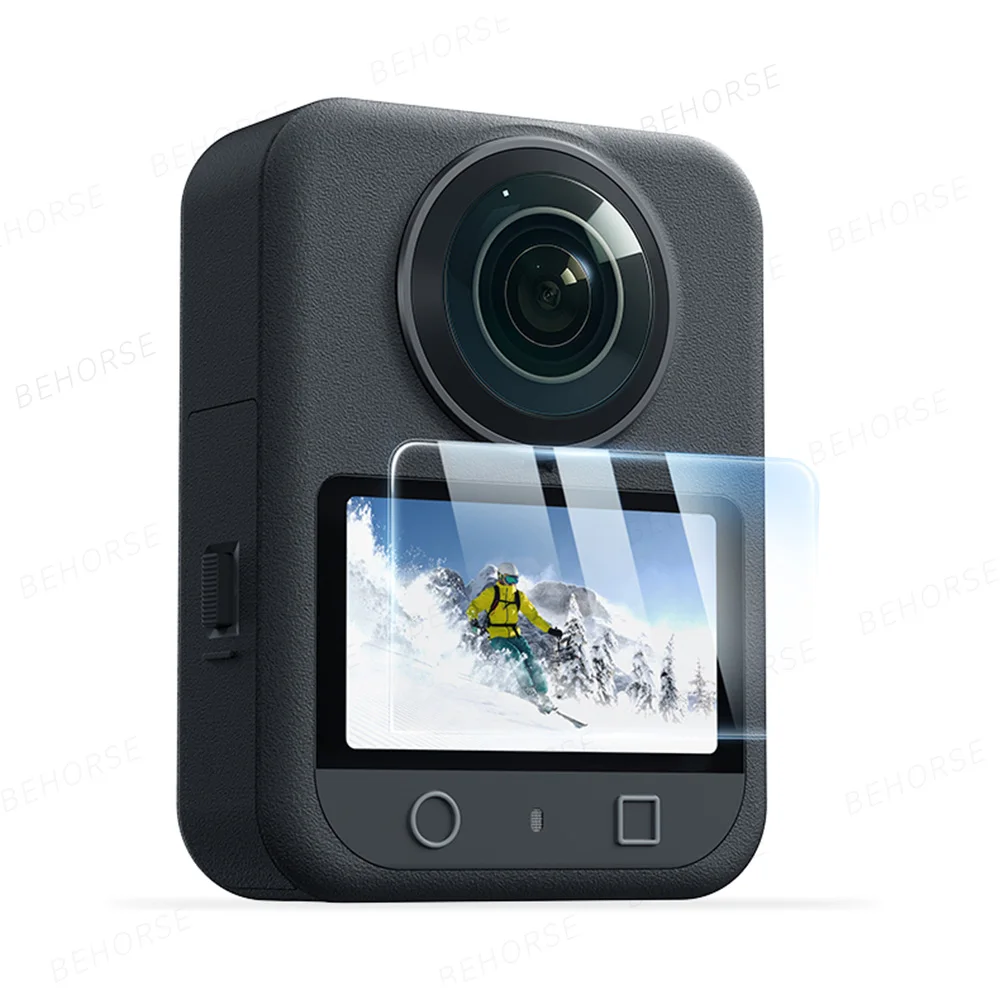 DJI Osmo 360 화면 보호기 용 2PCS 강화 유리 DJI Osmo 360 카메라 액세서리 용 스크래치 방지 HD 보호 필름