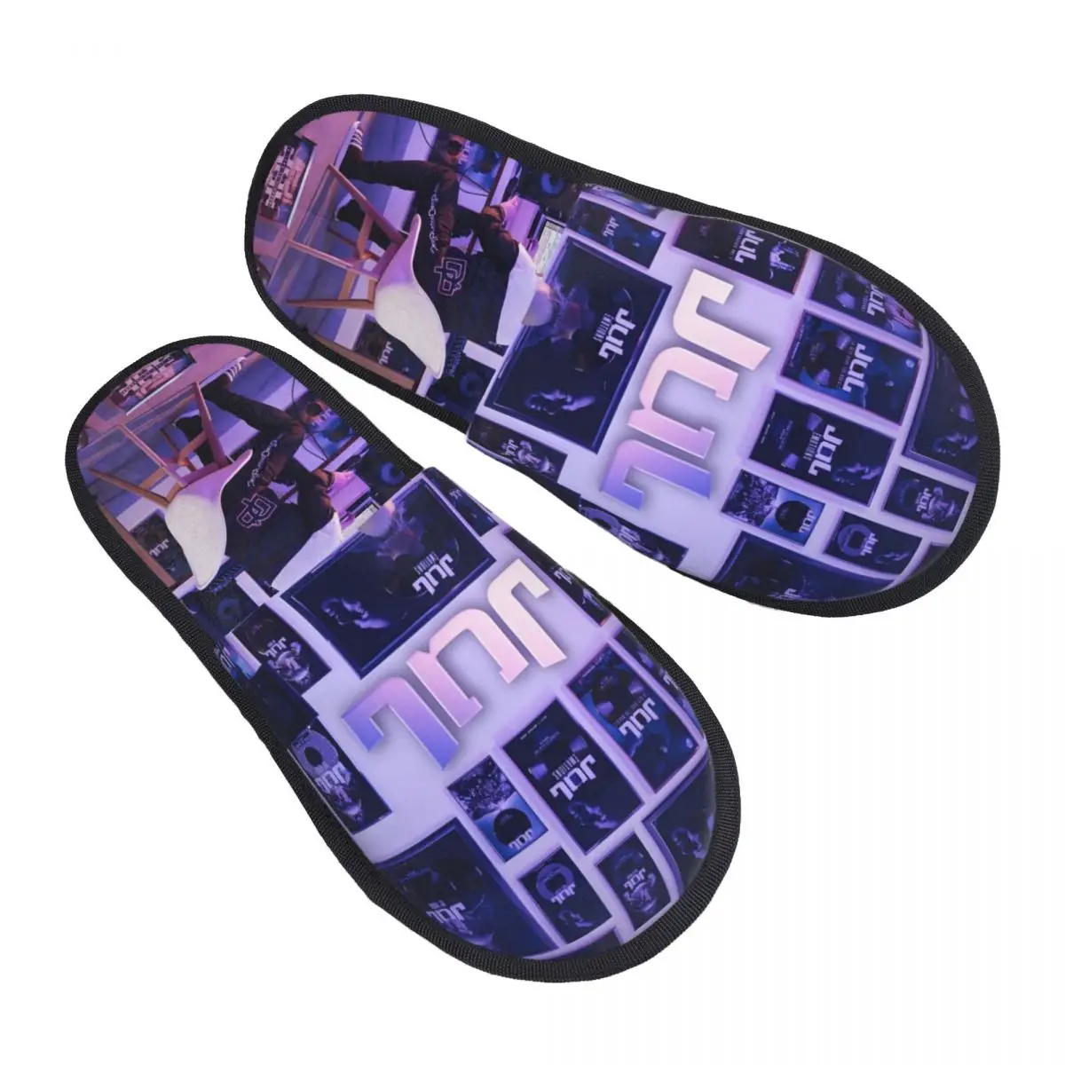 

Custom Hip-Hop Jul Singer Soft Memory Foam House Slippers Women Rien 100 Rien Cozy Warm Anti-Skid Slipper