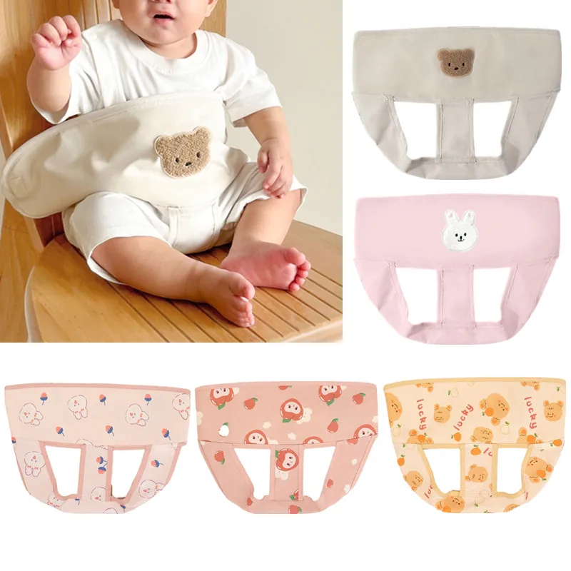 Portable Baby Highchair Safety Strap Baby Dining Chair Booster Seat Belt Strap Adjustable Infant High Chair Harness Belt