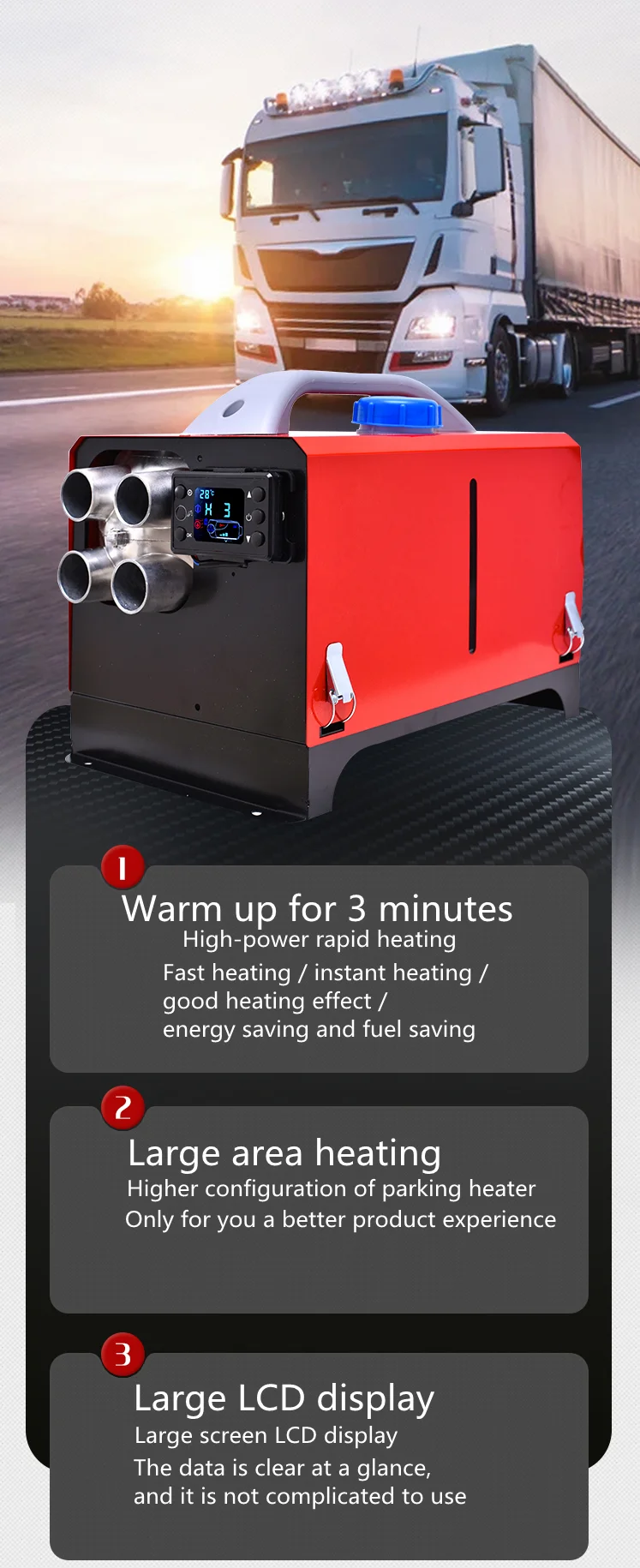 China High Quality 5kw All-In-One Parking Heater Similar to Webasto