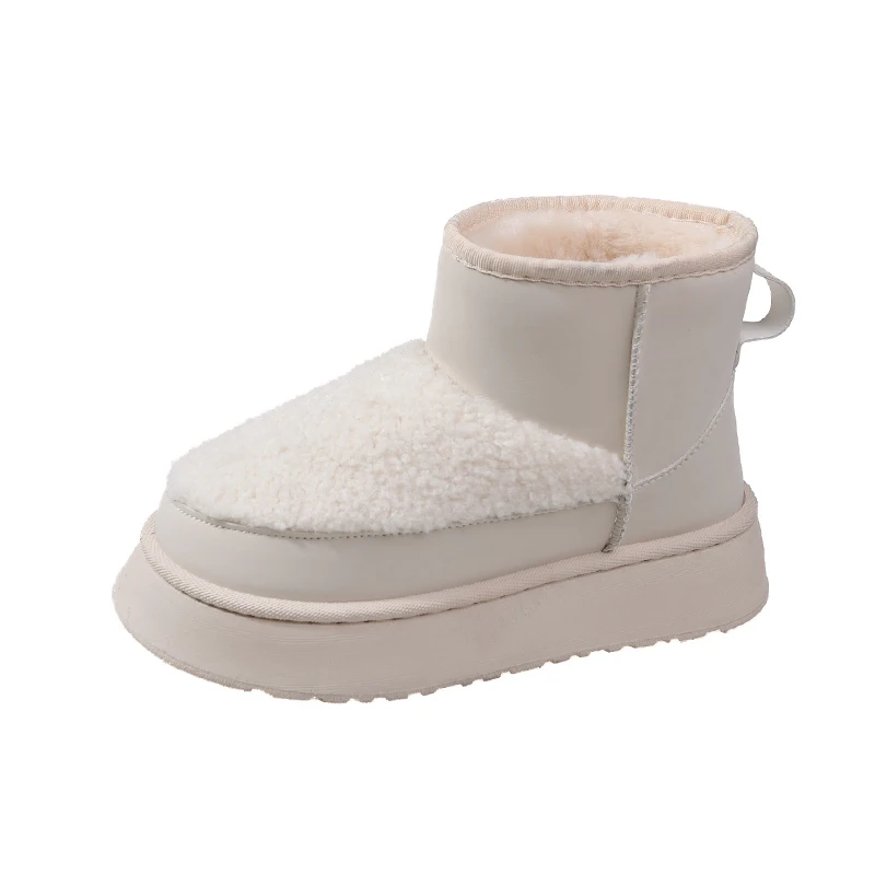 

Winter warm cotton shoes plus velvet and thickened sheepskin snow boots