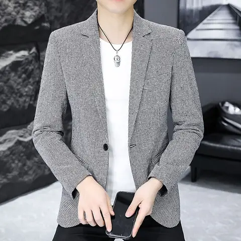 6 best sales कोरियाई शैली पुरुषों के लिए ब्लेज़र - №4