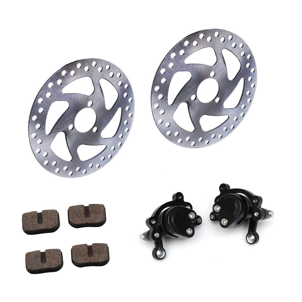 

49CC Brake Disc Plate Gas Mini Dirt Bike Rear Disc Brake Caliper Kit 140mm and Friction Plate Rotors Electric Scooter ATV