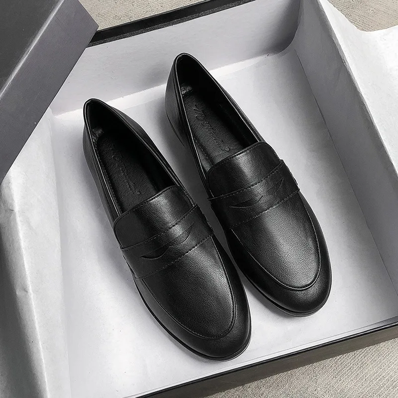 حذاء نسائي جديد لعام 2025 من Preppy للفتيات بدون كعب كاجوال مريح حذاء ديربي بولوك ريترو للنساء #2