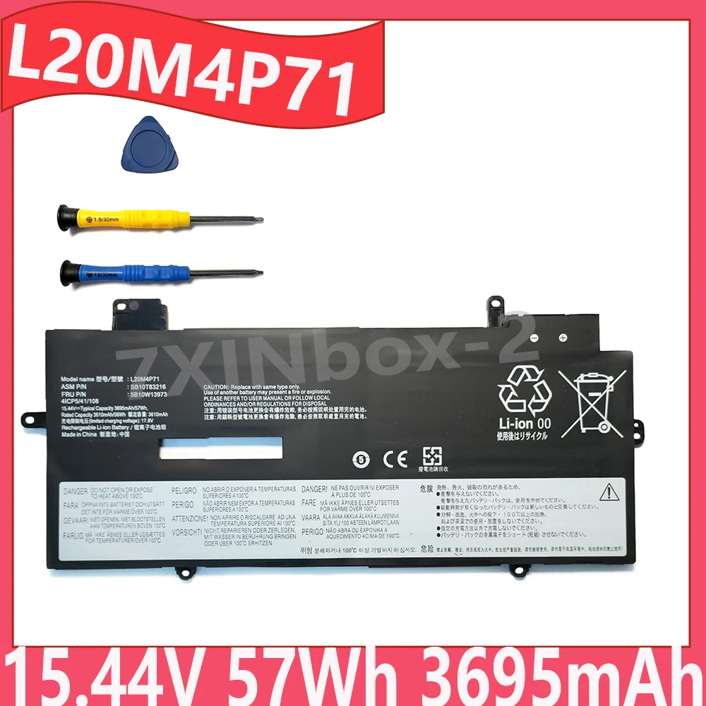 

L20M4P71 15.44V 57Wh 3695mAh Battery For Lenovo ThinkPad X1 Carbon 9th 10th Gen Yoga 6th 7th Gen 2021 Series L20C4P71 L20D4P71