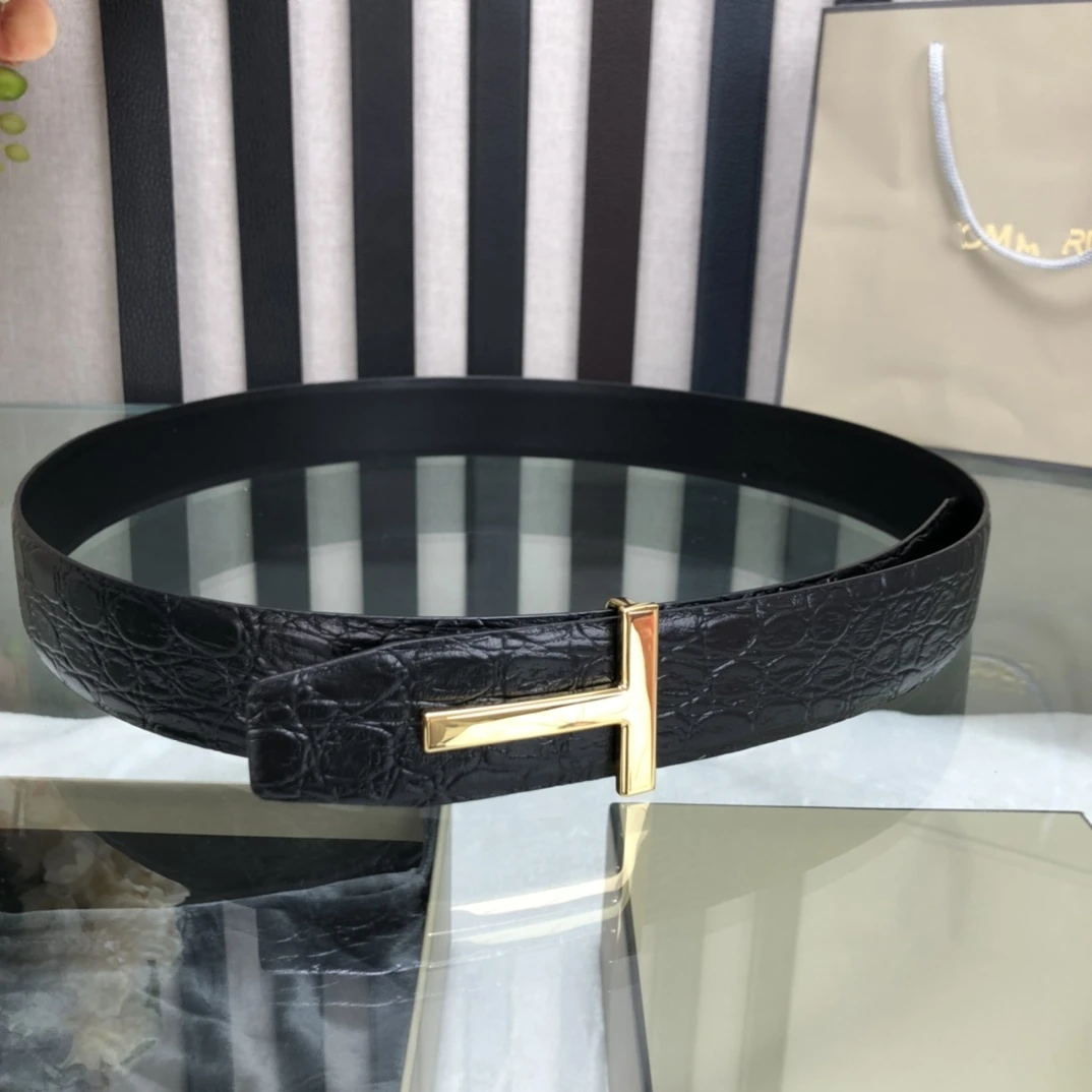 Ceinture 럭셔리 패셔너블 슬림 스키니 벨트 T자형 버클, 조용한 라이더로드 악어 해결, 지루하고 궁극의 리치