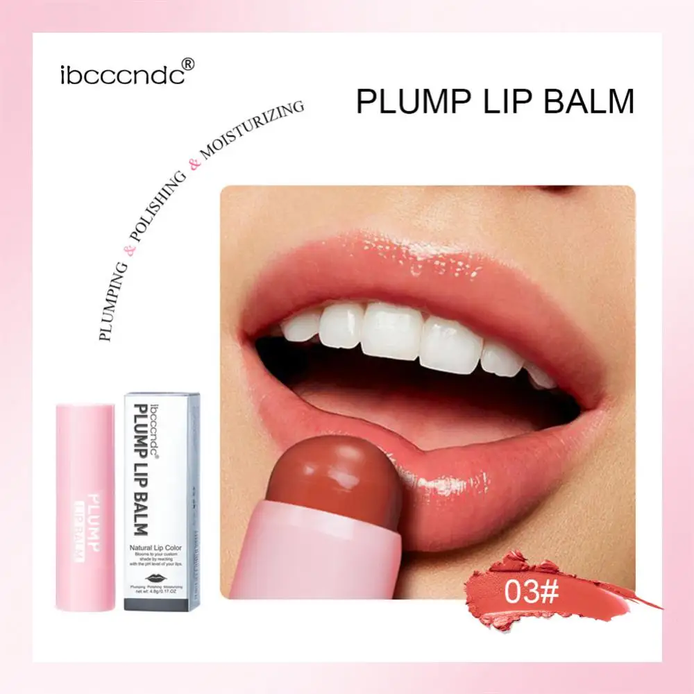 4 Colors Hydration Lip Plumper Moisturizing Nourishing Long-lasting Repairing Reduce Fine Lines Lip Balm Lipstick Lip Care TSLM1