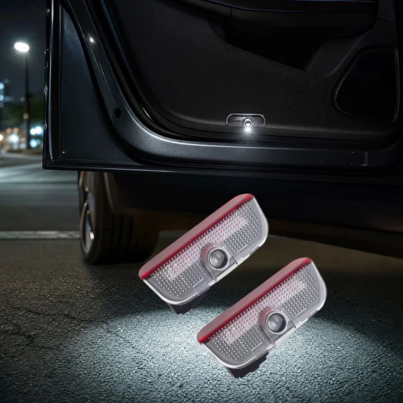 LED Car Door Interior Welcome Warning Light For VW Touareg 7P Golf 5 6 7 Jetta MK5 MK6 MK7 Passat B6 B7 B8 B9 Arteon CC EOS