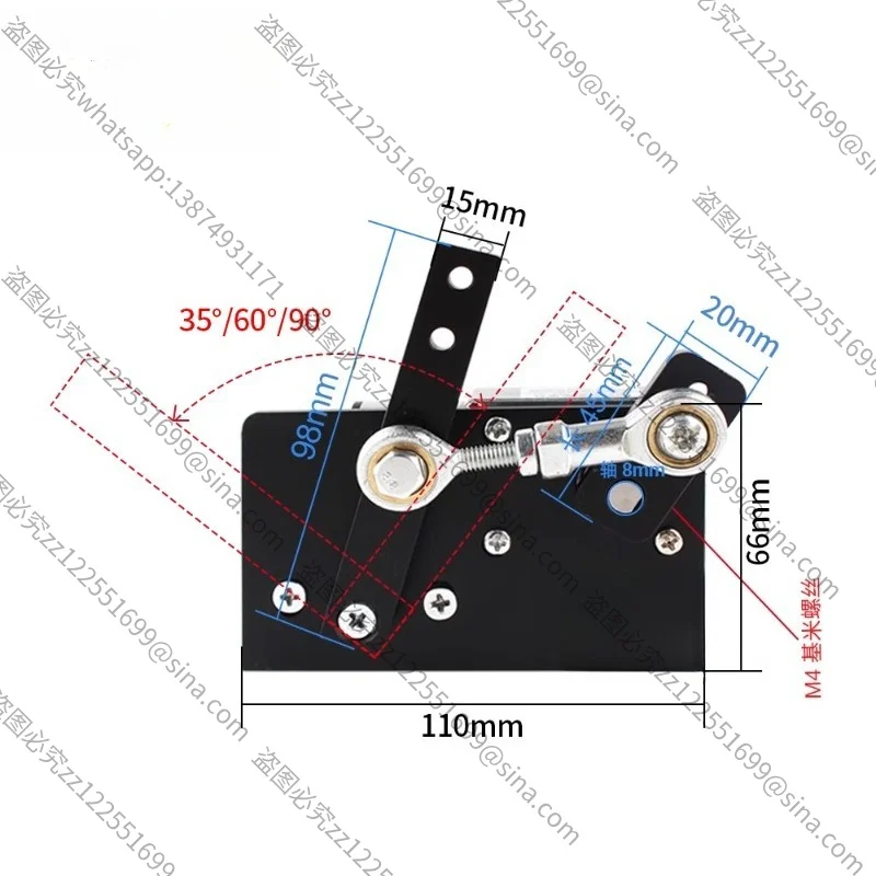 Suitable for CHYB-GW3429 Reciprocating Swing Motor Left and Right Swing DC Motor DC 12v24v Metal Mechanism