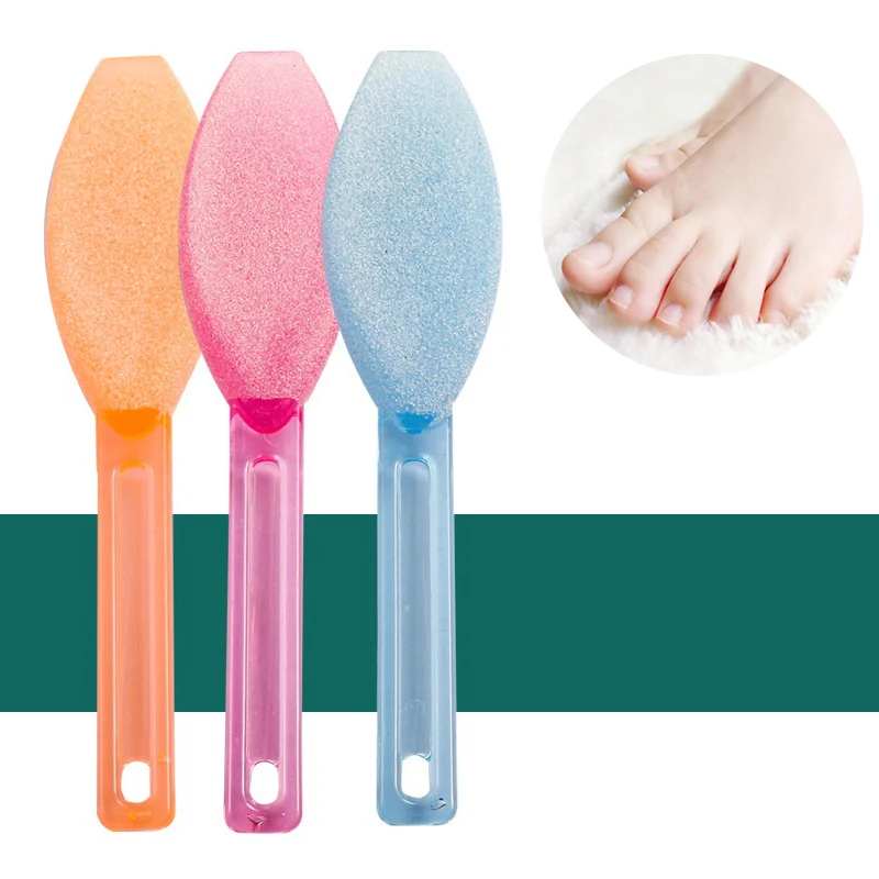 Double Sides Foot File Rasp Pedicure Tools Dead Skin Callus Remover Plastic Handle Scrubber Brush Feet Care Tools Pedicure Tools