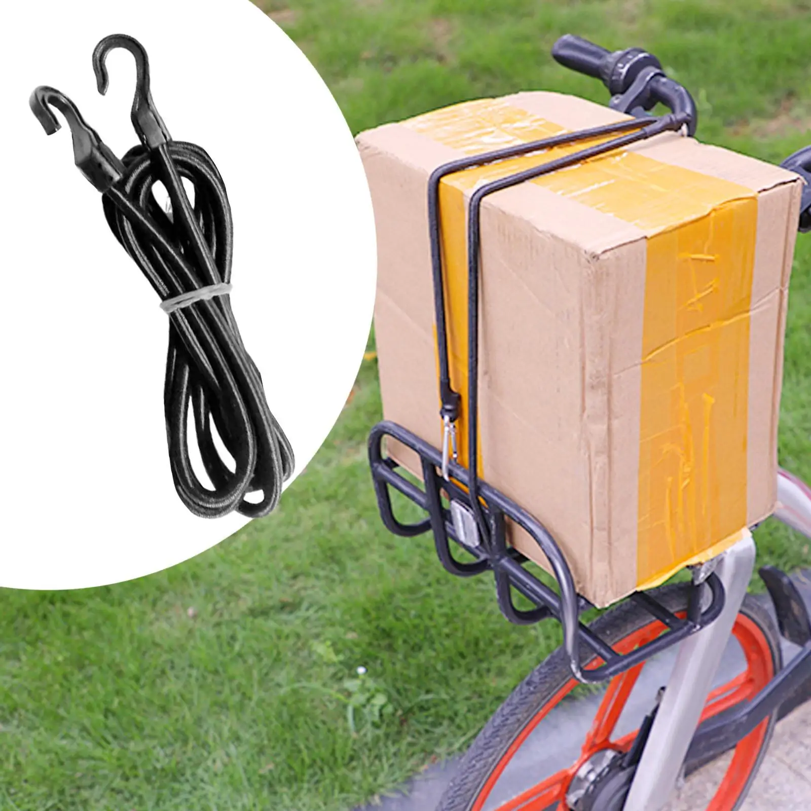 Motorcycle Luggage Strap with Hooks Elastic Rope for Camping Motorcycle