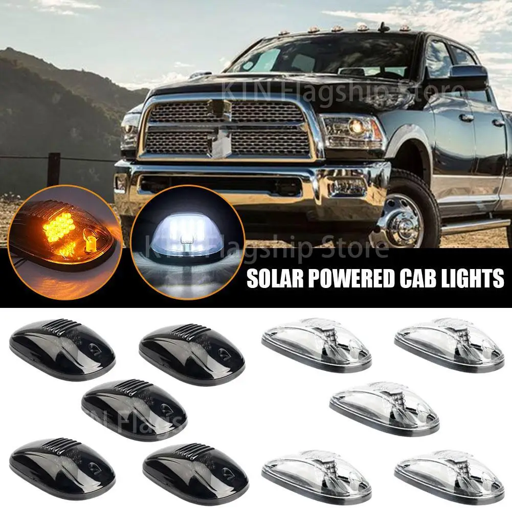 5 solar Cab lights, Cab Marker Roof12LED Light F150 light Pickup truck roof mouse light