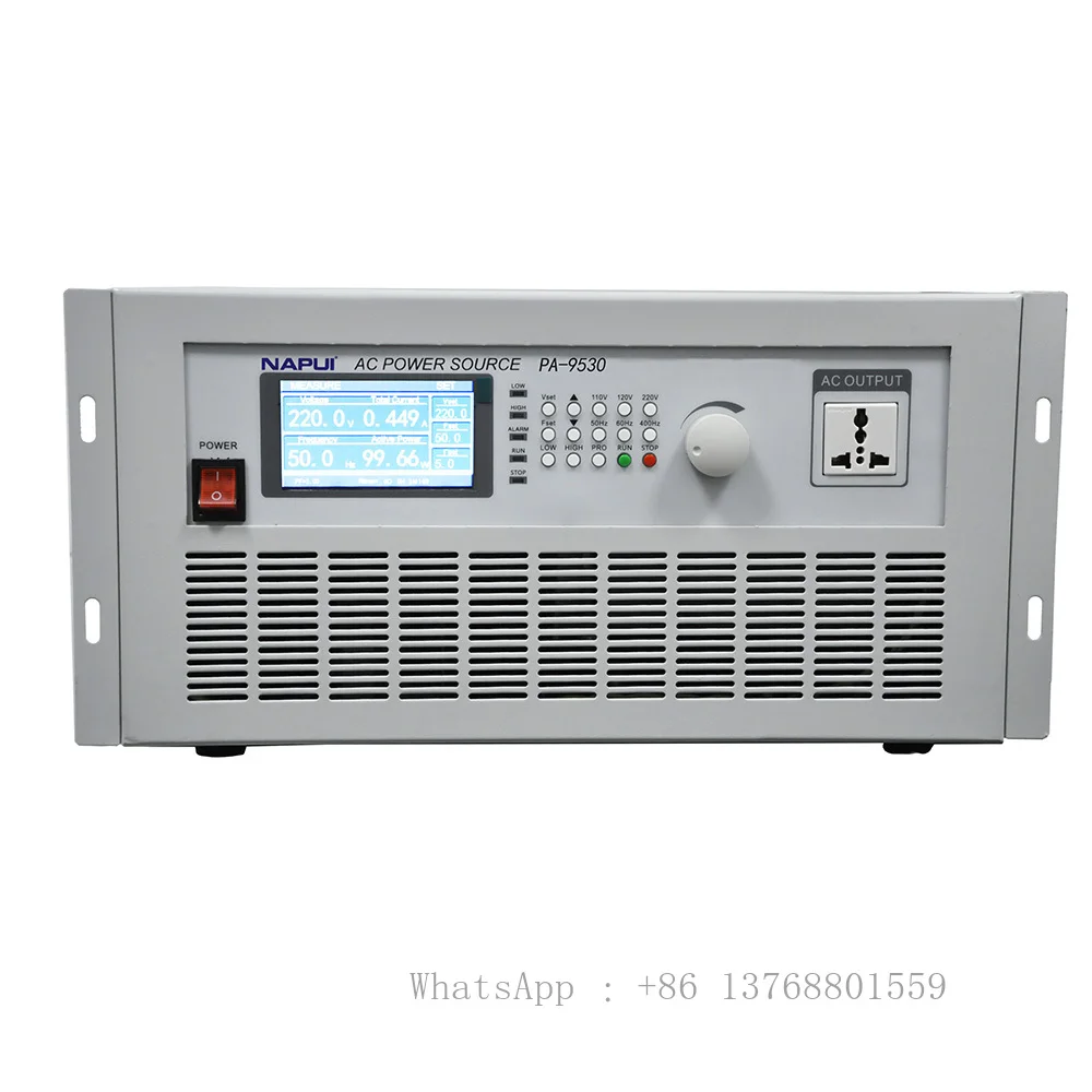 

AC Power Supply 3KVA 300V 50Hz-400Hz Programmable Laboratory Variable Frequency Converter