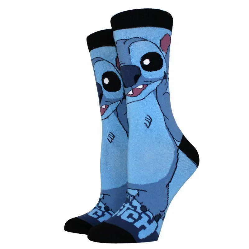 5 paar Anime Cartoon Stitch Vrouwen Sokken Grappige Lange Mannen Sokken Leuke Creatieve Cosplay Sokken Comfortabele Sok Vrouwen Gift Maat 36-44