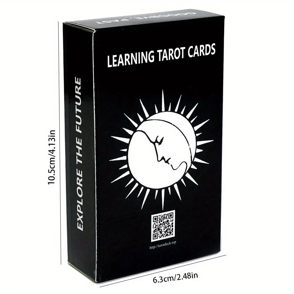 Carte dei tarocchi di apprendimento Esplora il futuro Carte dei tarocchi Gioco da tavolo per feste Gioco di predizione della fortuna delle carte del destino