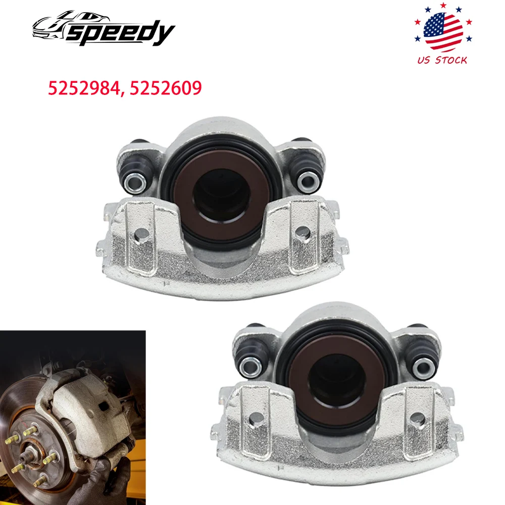 

2x Front Brake Calipers for Jeep Grand Cherokee Comanche XJ Wrangler TJ LH & RH 5252984, 5252985