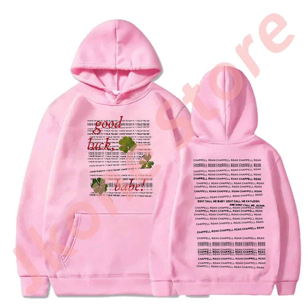 Chappell Roan Good Luck Bluzy Midwest Princess Tour Merch Winter Kobiety Mężczyźni Moda Streetwear Bluzy