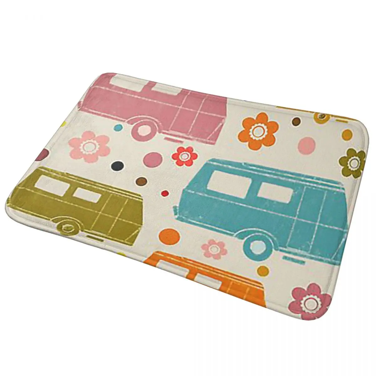 

Противоскользящий коврик с цветным караваном и цветочным узором, напольный коврик, ковер для кухни, входа, дома, балкона, коврики для ног