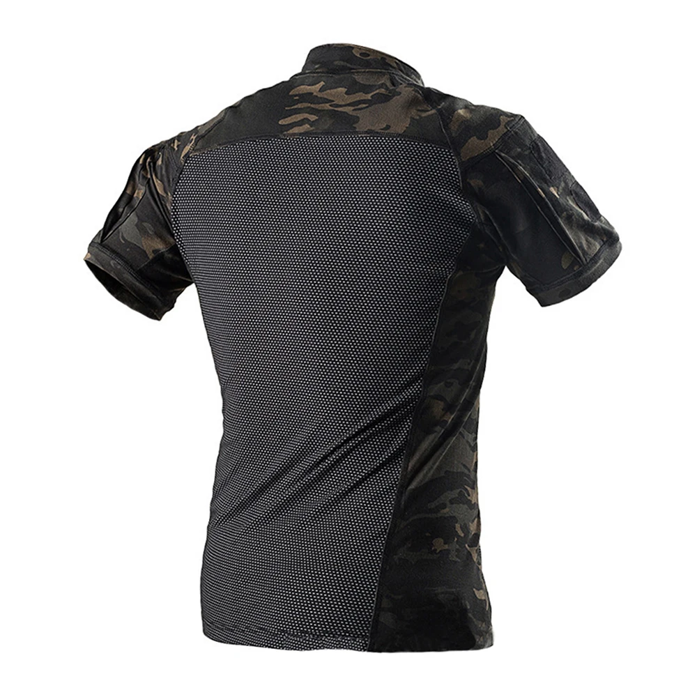 Tactical T-Shirt Combat Shirt Men Clothing Outdoor Sport Shirts Tops Multicam Short Sleeve Hiking Camouflage Clothes