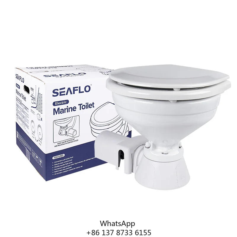 SEAFLO 12v Dc Standard Electric Toilet For Marine