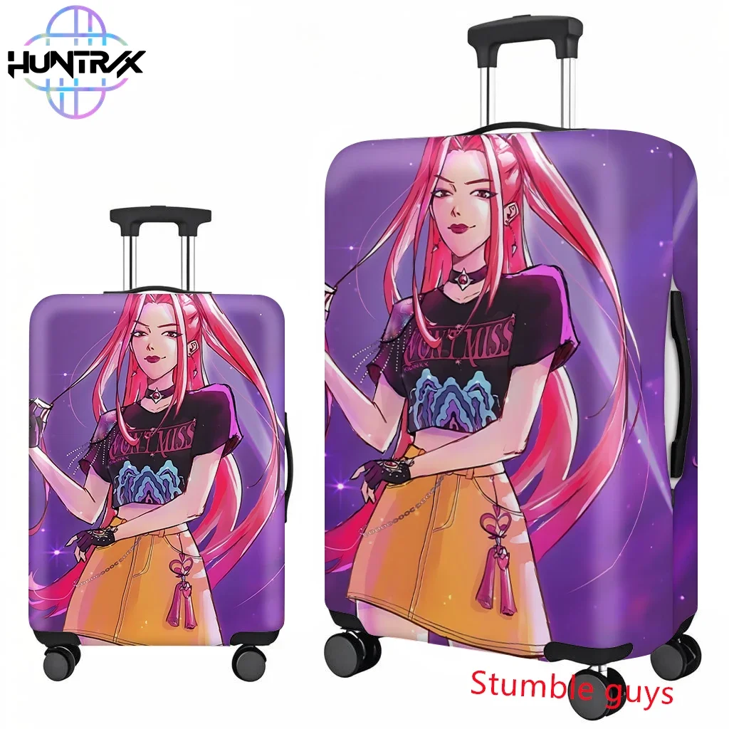 Pokrowiec na walizkę Anime Kpop Demon Hunters Pasuje do walizek o rozmiarze 18-32 cali Wytrzymały ochraniacz podróżny