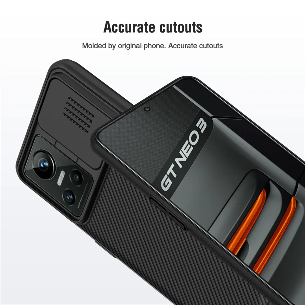 For OPPO Realme GT Neo3 Neo2 Case NILLKIN CamShield Case Slide Camera Lens Privacy Protection Back Cover For Realme GT Neo 3 2