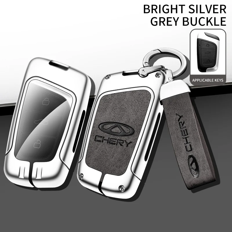 

Zinc Alloy Car Key Case Cover Shell For Chery ARRIZO7 E3 E5 A3 A5 Tiggo 2 3 5 3X Fulwin2 Eastar Arrizo M7 Keychain Accessories