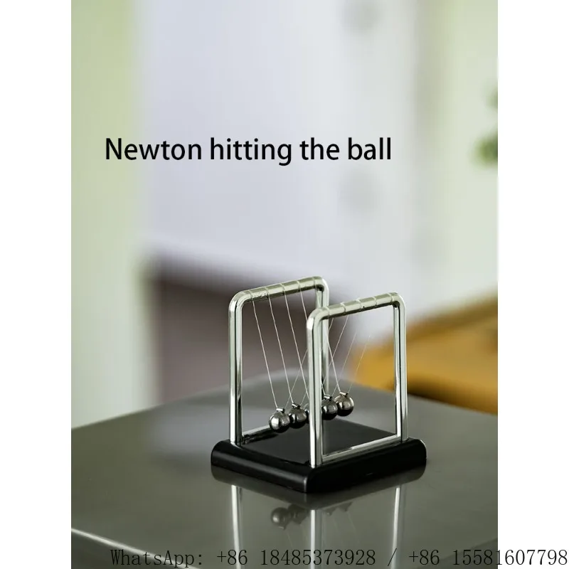 Newton Cradle Balance Balls Physics Pendulum Ornament Desk Decor Creative Home Decoration Science Toy Birthday Gift Craft view 4