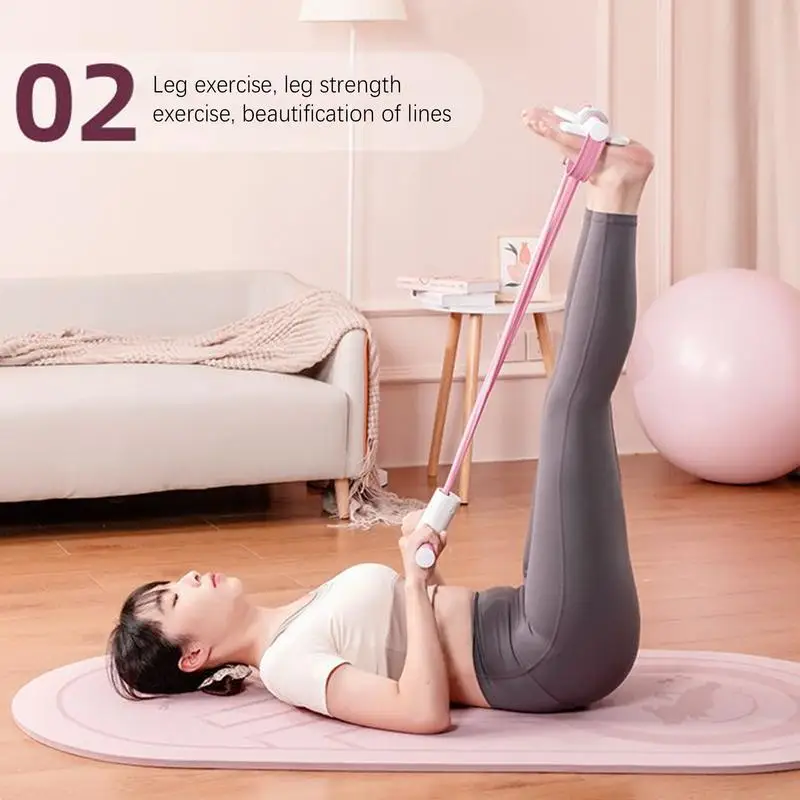

Exercise Bands Pedal Exercise Rope Pedal With Handles Portable Sport Equipment Elastic Puller Band For Home Gym Yoga Pilates