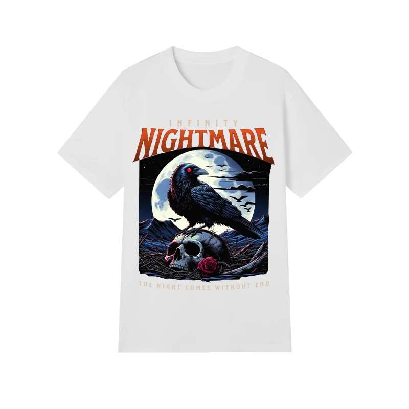 Neutral Style Men Casual Tee 230g Premium Cotton Printed Tops Non Fading Soft Simple Basic Male Clothing Plus Size M-4XL 1PC