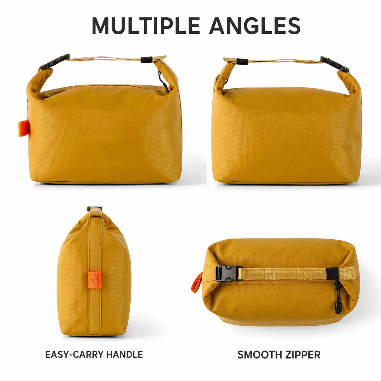 Picnic Handbag Insulated Lunch Box with Reusable Bento Bag, Aluminium Foil Liner Portable Ice Pack Food Storage for Work Travel