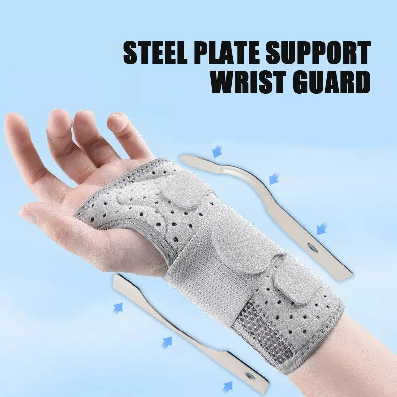 Hot Selling Outdoor Sports Support Steel Plate Hand Rest Fixed Pressure Fitness Support Wrist Guard Fitness