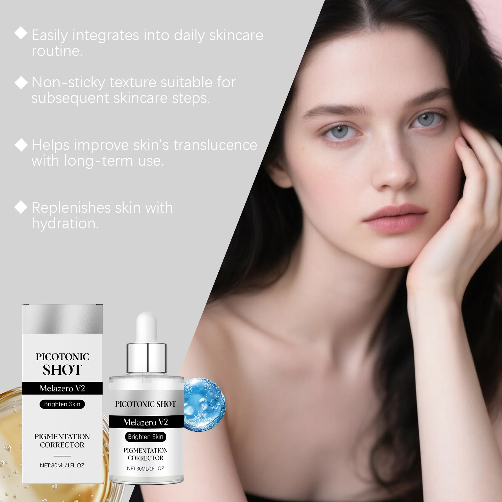 Vitamin B5 Panthenol Facial Serum Dual Hyaluronic Acid Hydration Soothing Calming Lasting Moisture Lock Korean Skincare Essence