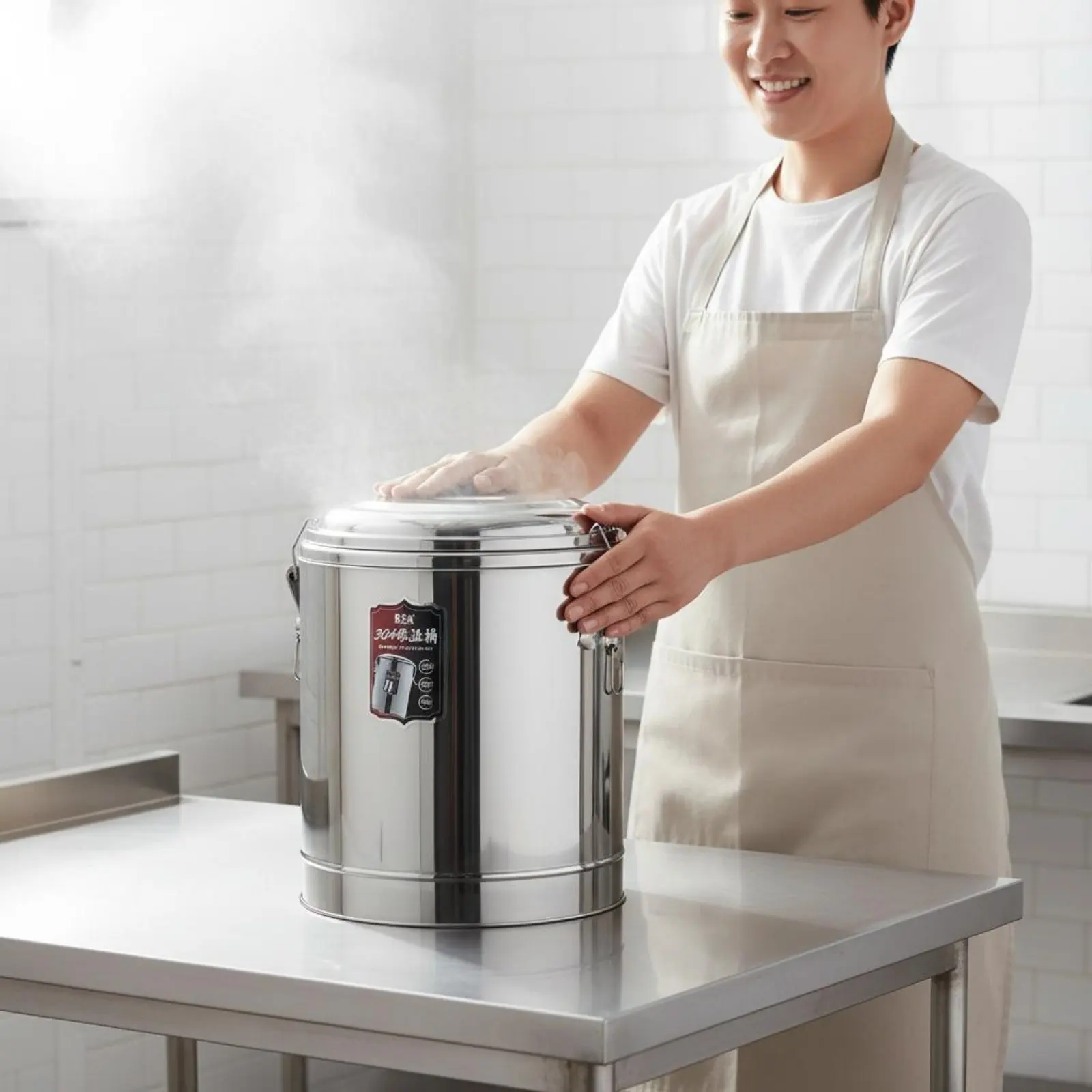 

Large Capacity Thermal Food Container Leak-Resistant Lid Insulated Food Container Professional Soup Container Easy to Carry