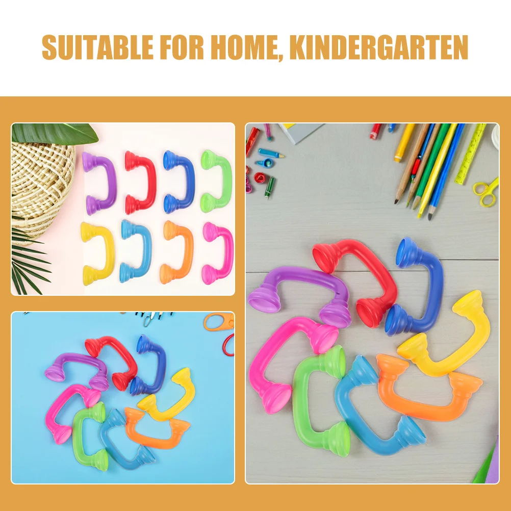 10 Stück pädagogische Flüstertelefone für Kinder, bunte Sprachkorrektur, Klassenzimmer, Lesen, Lernspielzeug für die frühe Bildung