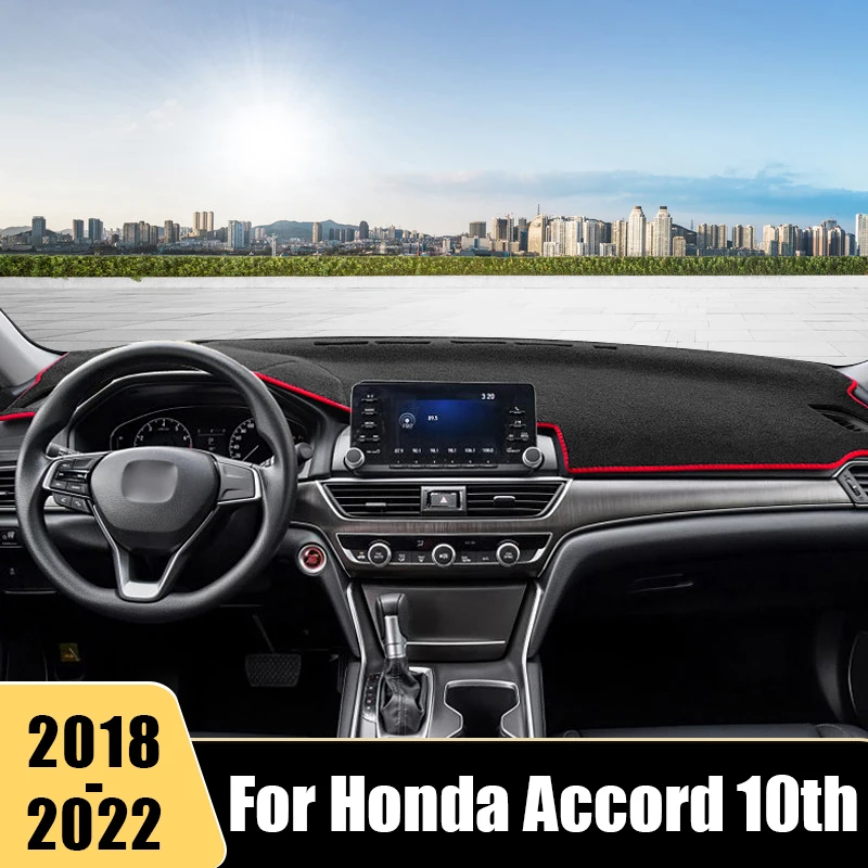 

For Honda Accord 10th 2018 2019 2020 2021 2022 Car Dashboard Sun Shade Cover Anti-UV Non-slip Mat Instrument Carpet Accessories