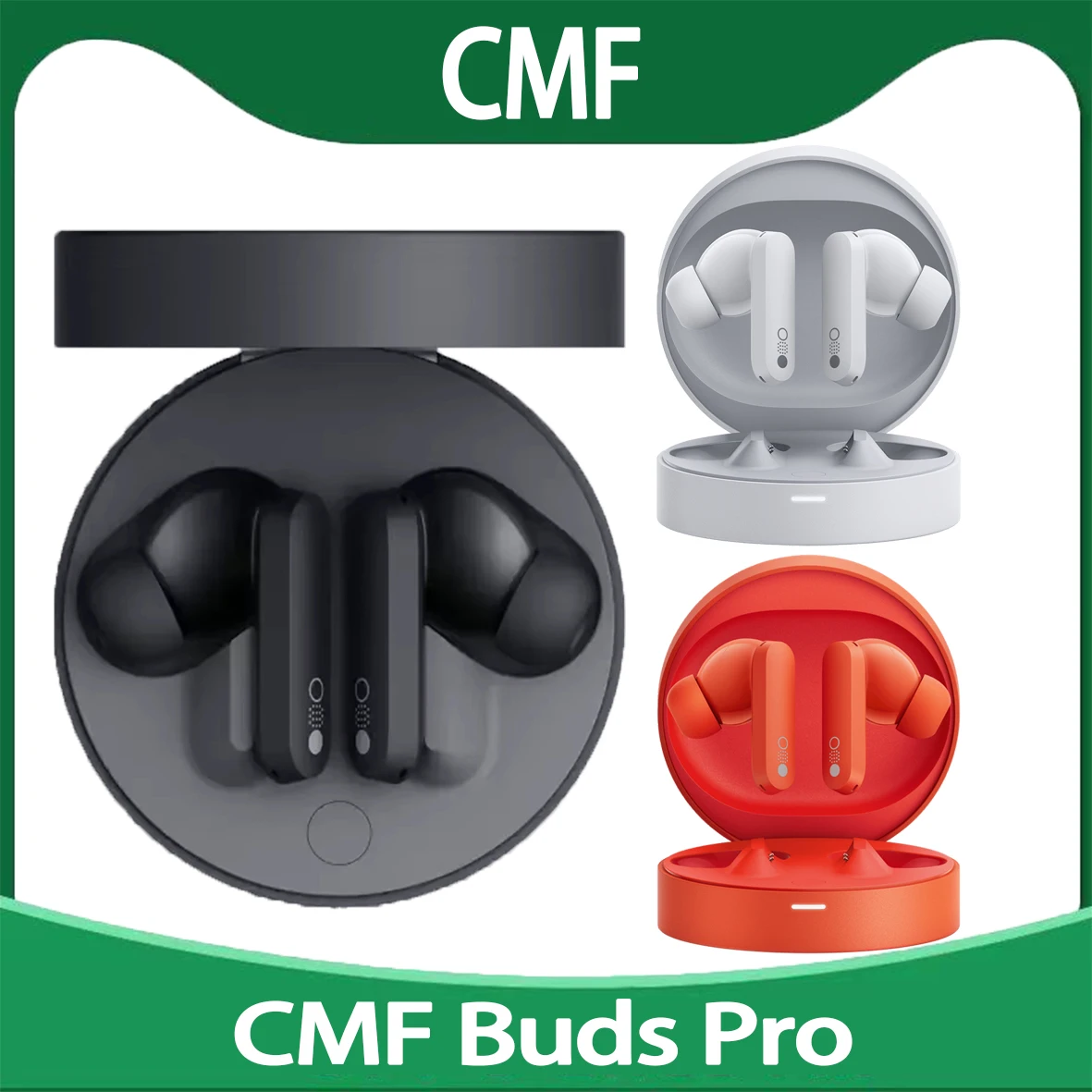 لا شيء CMF Buds Pro سماعات لاسلكية 45dB للحد من الضوضاء سماعات بلوتوث داخل الأذن تكنولوجيا Ultra Bass عمر بطارية طويل