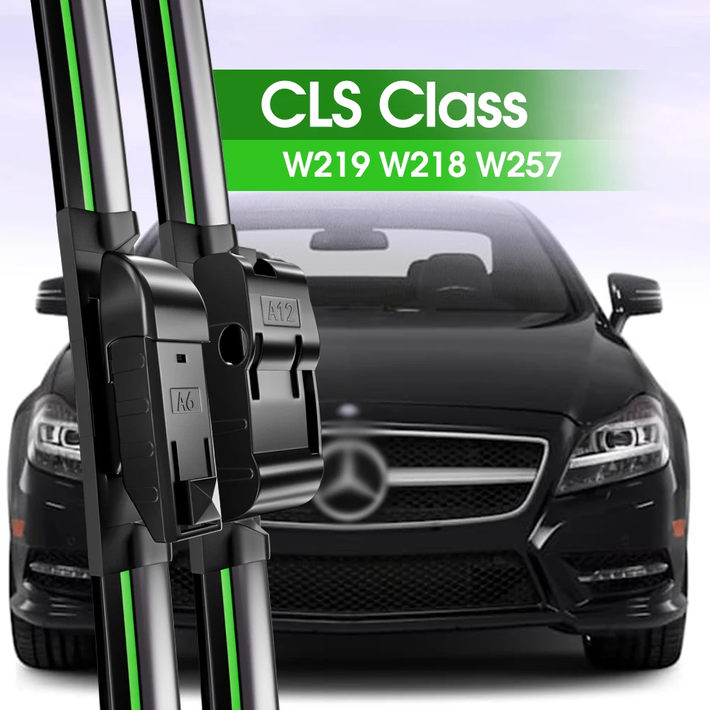 

2pcs Front Windshield Wiper Blades For Mercedes Benz CLS Class W219 W218 W257 2004-2023 2005 2018 Windscreen Window Accessories