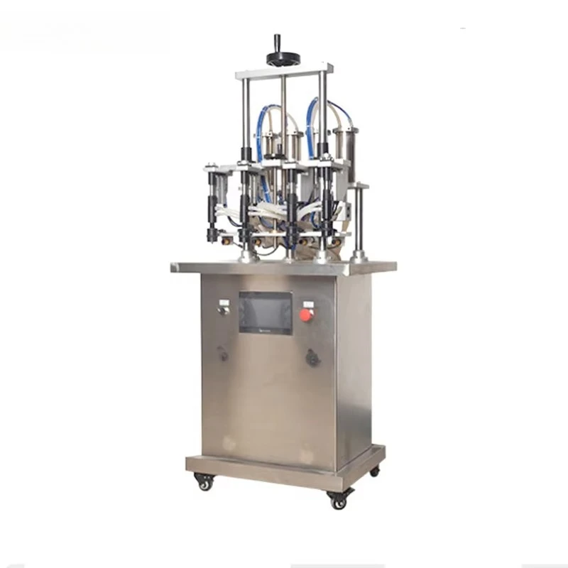 Automatic vacuum negative pressure pneumatic perfume filling machine high precision beverage plastic packaging
