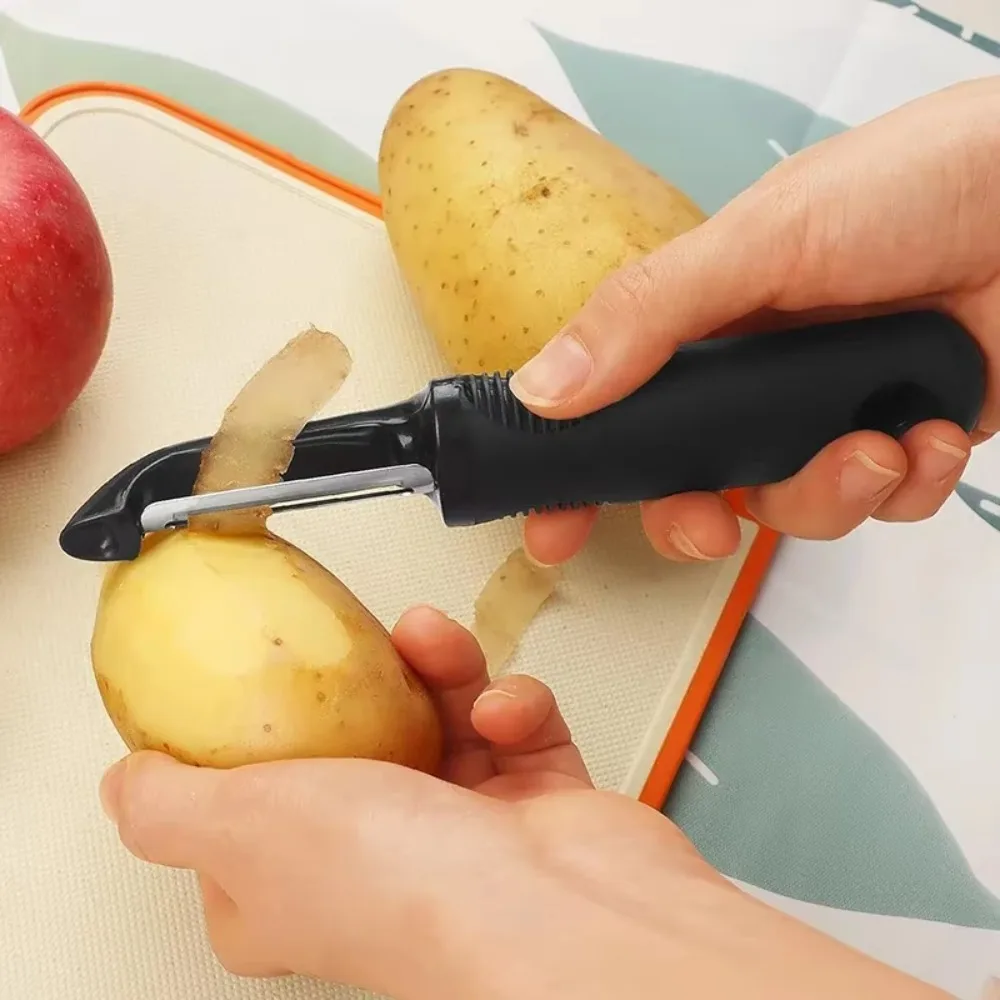  1 Pc Household Multifunctional Stainless Steel Manual Peeling Knife, Fruit Melon Planer for Potato Apple Vegetables Food Tool