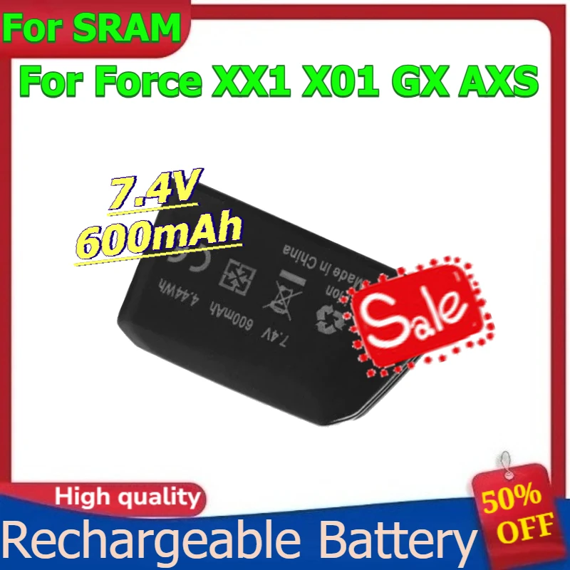 

New Replacement Battery for SRAM Force XX1 X01 GX AXS Red Axs Etap Rechargeable Batteries 7.4V 600mAh 4.44Wh
