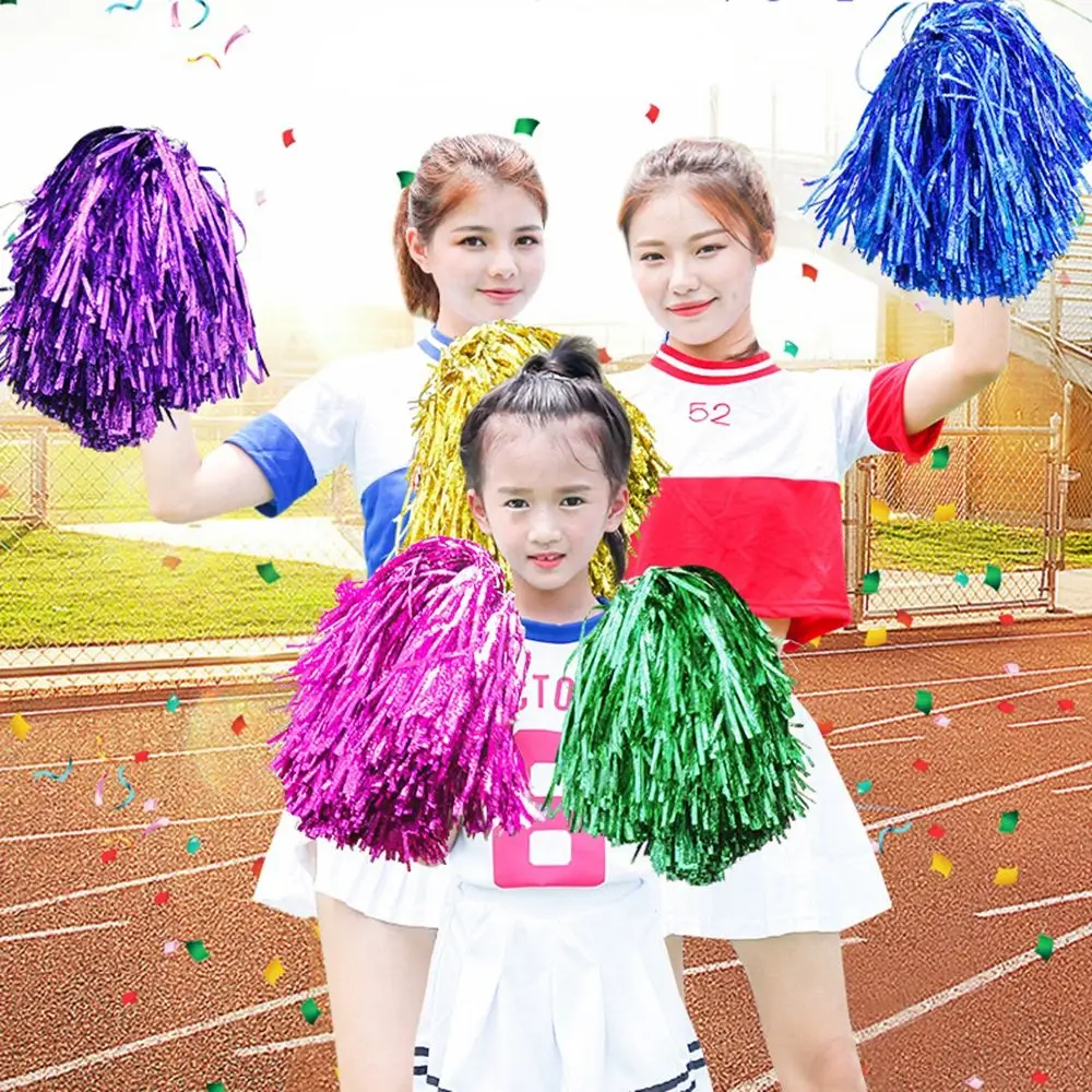 2 styles Competition Flower Fancy Dance Party Decorator Cheerleader pompoms Cheerleading Cheering Ball Club Sport Supplies