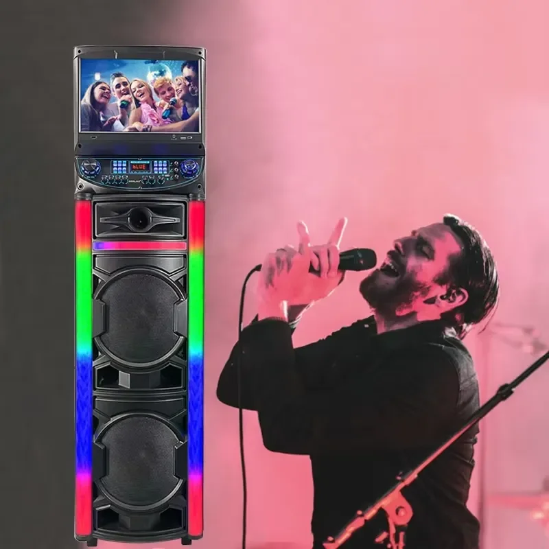 for Karaoke Party Speaker Super Bass Audio Player WIFI Speaker Inside High quality With LED Light Trend Product 2023