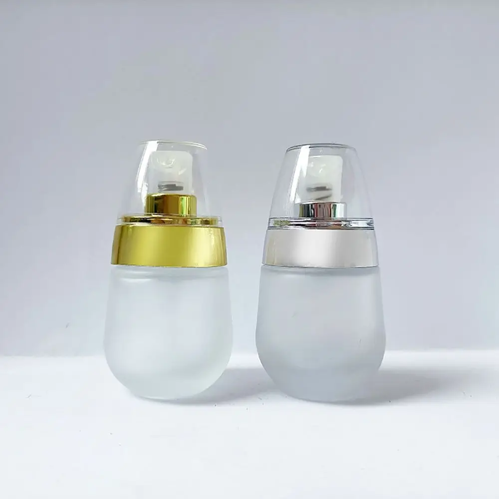 Hoogwaardige matglazen lotionfles 30 ml hervulbare lotioncontainer lege draagbare lotiondispenser