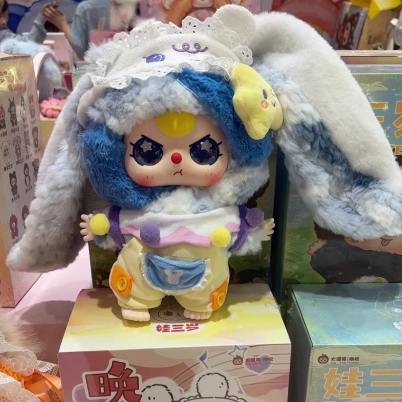 

Original Baby Three 400% Good Night Baby Series Kawaii Vinyl Pink Blue Anime Figure Decoration Collectible Friends Gifts Toys