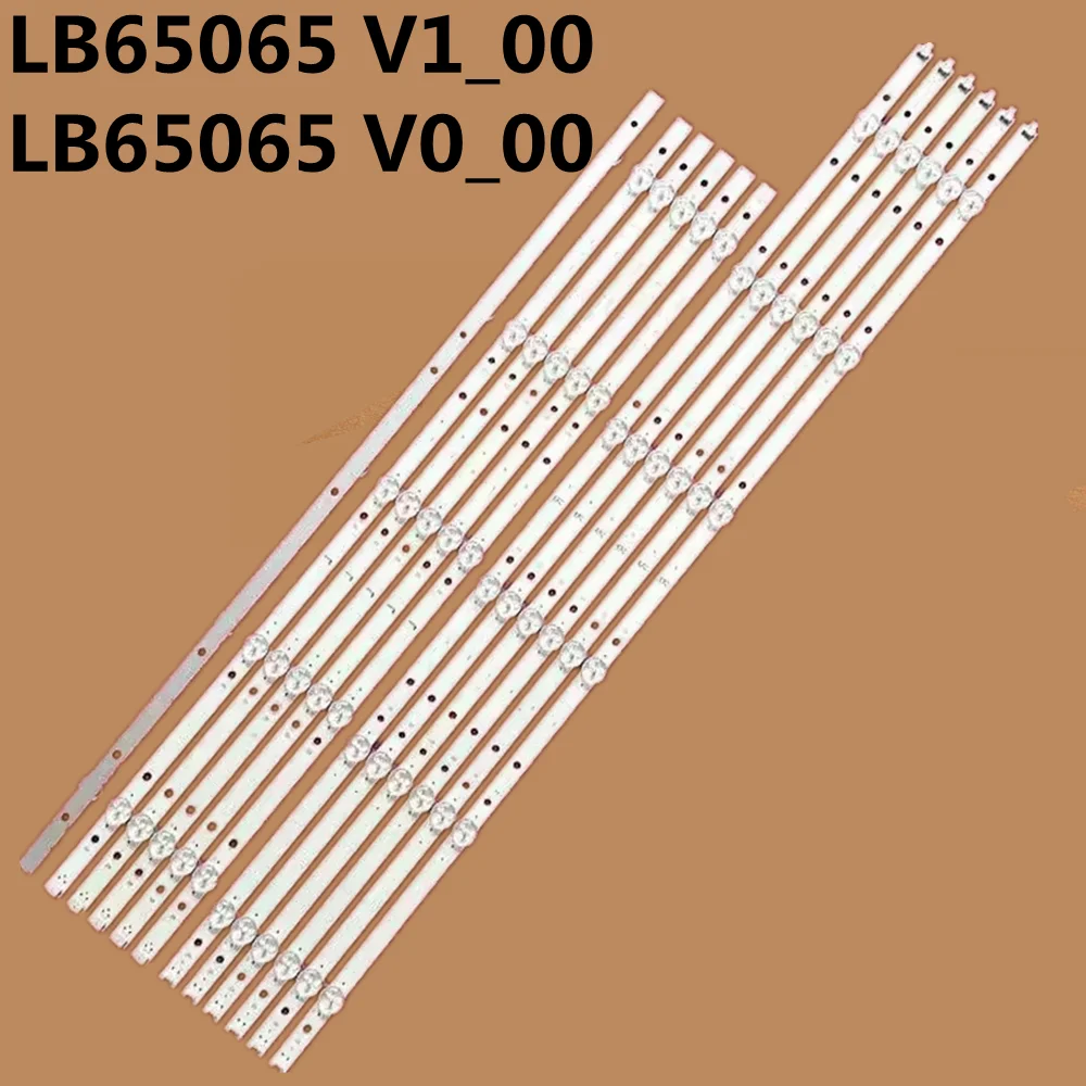 

12 шт. светодиодных лент подсветки для телевизоров 65PUS6554 LB65065 V0_00 V1 Element TV E4SW6518RKU E4ST6519RKU TPT650J1-QUBF90.K 3B678000001E
